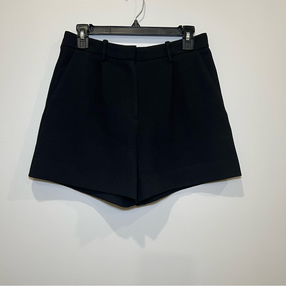 Maje Black Tailored High-Rise‎ Shorts